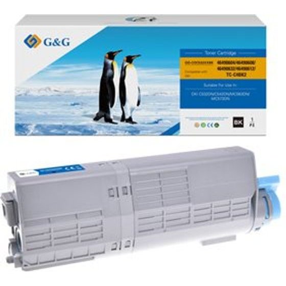 G&G compatible toner with OKI 46490608, black, 7000p - (NT-COC532XXBK)
