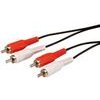 Logo Audio cable 2x CINCH M - 2x CINCH M, 1.5m, black, blister pack, EOL - (29247)