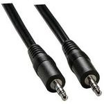 Logo Audio cable Jack (3.5mm) M - Jack (3.5mm) M, 1.5m, black, blister pack, EOL - (29250)