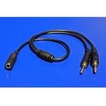 Logo Audio multiplug, Jack (3.5mm) F - 2x Jack (3.5mm) M, stereo, black, , EOL - (KAAJ4JDK0L)