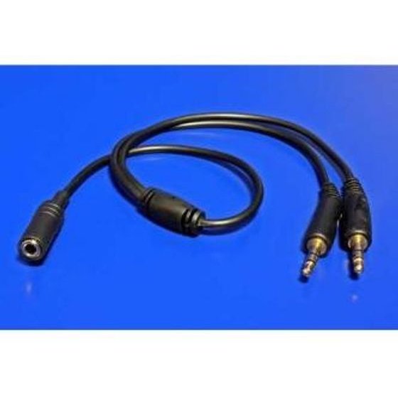 Logo Audio multiplug, Jack (3.5mm) F - 2x Jack (3.5mm) M, stereo, black, , EOL - (KAAJ4JDK0L)