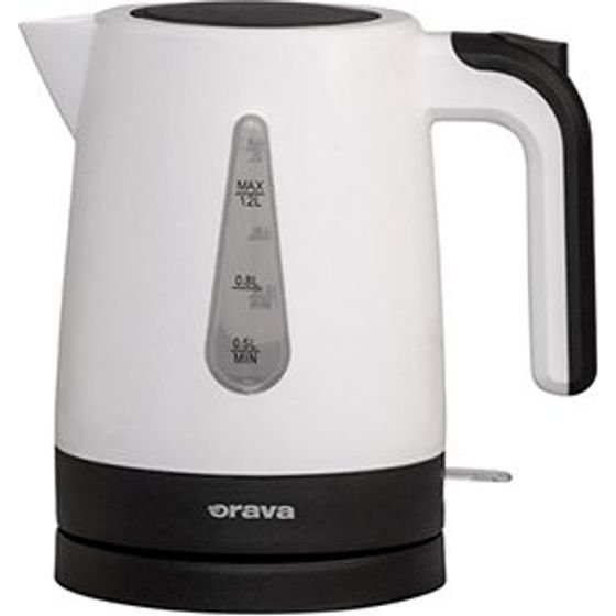 Logo Kettle 1200W, white and black, Orava - (VK-2015)