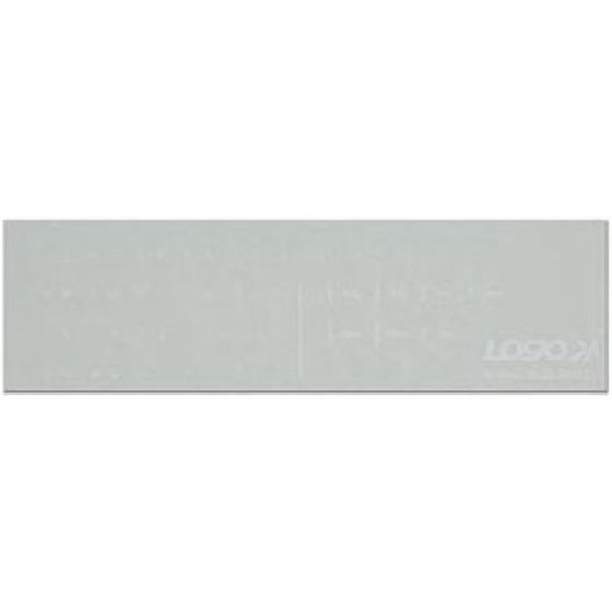 Logo Keyboard labels for keyboards, white, German, price per pc - (ENNN014T0L)