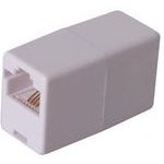 Logo LAN cable connector, RJ45 F - RJ45 F, uncrossed - (25060)