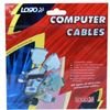 Logo LAN cable connector, RJ45 F - RJ45 F, uncrossed - (25060)