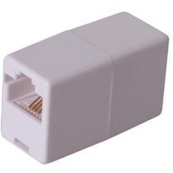 Logo LAN cable connector, RJ45 F - RJ45 F, uncrossed - (25060)