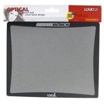 Logo Mouse pad with polypropylene film, black and silver - (27387)