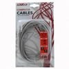 Logo Network LAN cable UTP crossover patchcord, Cat.5e, RJ45 M - RJ45 M, 3 m, unshielded, cross, grey, for connection of 2 computers, L - (24122)