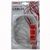Logo Network LAN cable UTP patchcord, Cat.5e, RJ45 M - RJ45 M, 2 m, unshielded, grey, blister pack, EOL - (16821)