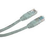 Logo Network LAN cable UTP patchcord, Cat.5e, RJ45 M - RJ45 M, 5 m, unshielded, grey, blister pack - (16823)