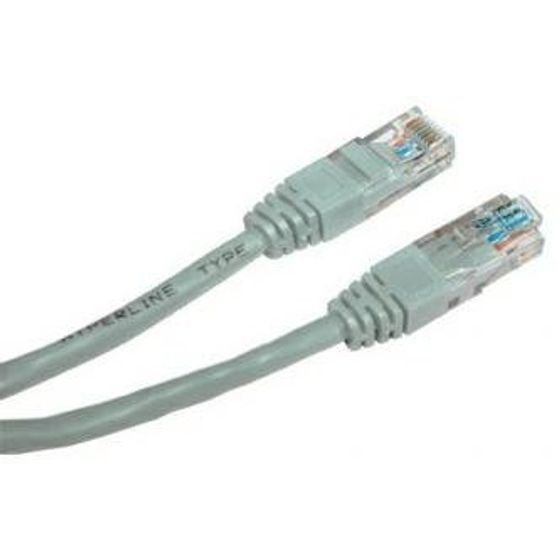 Logo Network LAN cable UTP patchcord, Cat.5e, RJ45 M - RJ45 M, 5 m, unshielded, grey, blister pack - (16823)