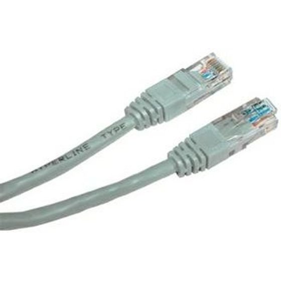 Logo Network LAN cable UTP patchcord, Cat.5e, RJ45 M - RJ45 M, 7 m, unshielded, grey, - (3814)