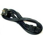 Logo Power cable 230V charging for notebook, CEE7 (plug) - C5, 2m, VDE approved, black, , ending in a shape of shamrock (MickeyMous - (6589)