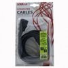 Logo Power cable 230V extension, C13 - C14, 3m, VDE approved, black, , blister pack, EOL - (24127)