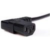 Logo Power cable 230V feed, CEE7 (plug) - C13, 2m, VDE approved, black, , angled - (37087)