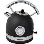 Logo Retro kettle with analog thermometer Hiluxe 5, 1850 - 2200W, black, orava - (Hiluxe-5)