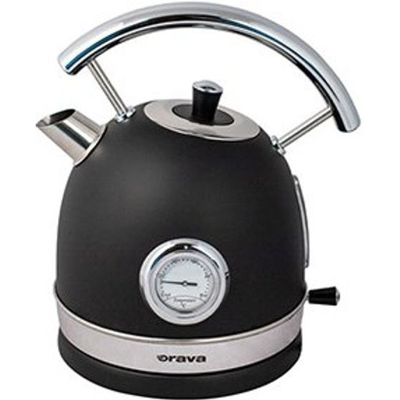 Logo Retro kettle with analog thermometer Hiluxe 5, 1850 - 2200W, black, orava - (Hiluxe-5)