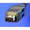 Logo USB cable (1.1), USB A male - 4-pin M, 0.7m, coiling, black, HIROSE, EOL - (14870)