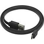 Logo USB cable (2.0), USB A M reversible - microUSB M reversible, 0.3m, slim, black, double sided, EOL - (KURSXJS03BQL)