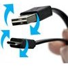 Logo USB cable (2.0), USB A M reversible - microUSB M reversible, 1m, reversible, black, blister pack, EOL - (KURSXJS10BQL)
