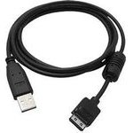 Logo USB cable (2.0), USB A male - 12-pin M, 1.8m, black, blister pack, CANON, EOL - (31176)