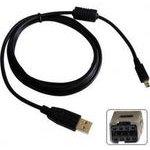 Logo USB cable (2.0), USB A male - 8-pin M, 1.8m, black, blister pack, MINOLTA, EOL - (31179)