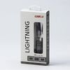 Logo USB cable (2.0), USB A male - Apple Lightning M, 2m, MFi certification, 5V / 2.4A, silver, box, nylon braided, aluminium conn - (KUATCML20ABL)
