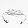 Logo USB cable (2.0), USB A male - Apple Lightning M, 2m, MFi certification, 5V / 2.4A, white, box, nylon braided, aluminium conne - (KUATCML20TBL)