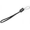 Logo USB cable (2.0), USB A male - microUSB M, 0.3m, black, camera/MP3 player strap, EOL - (33628)