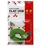 Logo USB cable (2.0), USB A male - microUSB M, 1m, slim, green, blister pack, EOL - (KUAKXJS10GQL)