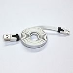 Logo USB cable (2.0), USB A male - microUSB M, 1m, slim, white, blister pack, EOL - (KUAKXJS10TQL)