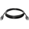 Logo USB cable (2.0), USB A male - USB B male, 5m, black, blister pack - (24120)