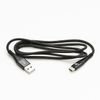 Logo USB cable (2.0), USB A male - USB C M, 1m, 480 Mb/s, 5V/3A, black, box, nylon braided, aluminium connector cover, EOL - (KUAHCTL10BBL)