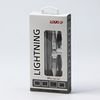 Logo USB cable (2.0), USB C M - Apple Lightning M, 1m, MFi certification, 5V/3A, white, box, nylon braided, aluminium connector co - (KUETCML10TBL)