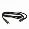 Logo USB cable (2.0), USB C M - Apple Lightning M, 2m, MFi certification, 5V/3A, black, box, nylon braided, aluminium connector co - (KUETCML20BBL)