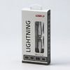 Logo USB cable (2.0), USB C M - Apple Lightning M, 2m, MFi certification, 5V/3A, white, box, nylon braided, aluminium connector co - (KUETCML20TBL)