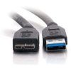Logo USB cable (3.0), USB A male - USB micro B M, 2m, black, blister pack, EOL - (KVU3020UQL)