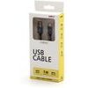 Logo USB cable (3.2 gen 1), USB A male - USB C M, 1m, 5 Gb/s, 5V/3A, grey, box, metal braid, aluminum connector cover, EOL - (KUAHDTA10ABL)