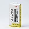 Logo USB cable (3.2 gen 1), USB A male - USB C M, 2m, 5 Gb/s, 5V/3A, white, box, nylon braided, aluminium connector cover, EOL - (KUAHDTL20TBL)
