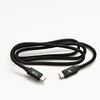 Logo USB cable (3.2 gen 1), USB C M - USB C M, 1m, 5 Gb/s, 5V/3A, black, box, nylon braided, aluminium connector cover, EOL - (KUEHDTL10BBL)