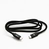 Logo USB cable (3.2 gen 1), USB C M - USB C M, 2m, 5 Gb/s, 5V/3A, black, box, nylon braided, aluminium connector cover, EOL - (KUEHDTL20BBL)
