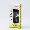 Logo USB cable (3.2 gen 2), USB C M - USB C M, 1m, Power Delivery 100W, 10 Gb/s, 20V/5A, silver, box, nylon braided, aluminium con - (KUEHERL10ABL)