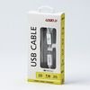 Logo USB cable (3.2 gen 2), USB C M - USB C M, 1m, Power Delivery 100W, 10 Gb/s, 20V/5A, white, box, nylon braided, aluminium conn - (KUEHERL10TBL)