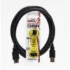 Logo USB extension (2.0), USB A male - USB A F, 3m, black, EOL - (15851)