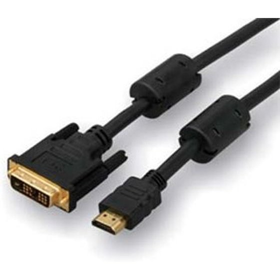 Logo Video cable DVI (18+1) M - HDMI M, 3m, gold-plated, black, blister pack, EOL - (25252)