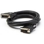 Logo Video cable DVI (24+1) M - DVI (24+1) M, Dual link, 2m, shielded, black, blister pack, EOL - (KM02044FQL)