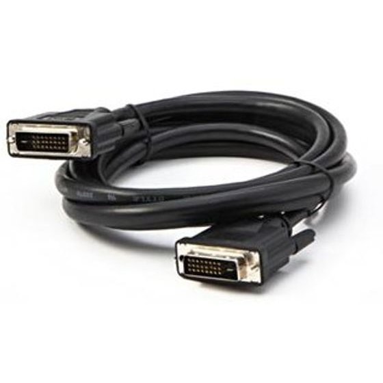 Logo Video cable DVI (24+1) M - DVI (24+1) M, Dual link, 2m, shielded, black, blister pack, EOL - (KM02044FQL)