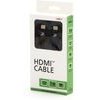 Logo Video cable HDMI M - HDMI M, HDMI 2.1 - Ultra High Speed, 1m, gold-plated connectors, aluminum design of the cap, black, 8K@6 - (KM0101HL3BBL)