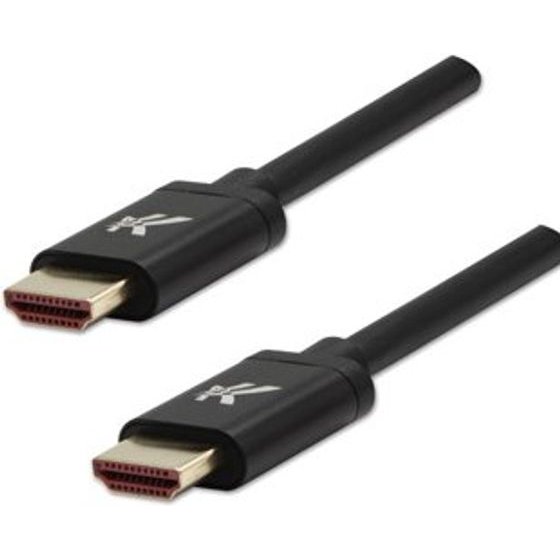 Logo Video cable HDMI M - HDMI M, HDMI 2.1 - Ultra High Speed, 2m, gold-plated connectors, aluminum design of the cap, black, 8K@6 - (KM0201HL3BBL)