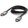 Logo Video cable HDMI M - HDMI M, HDMI 2.1 - Ultra High Speed, 2m, gold-plated connectors, aluminum design of the cap, grey, 8K@60 - (KM0201HL3ABL)